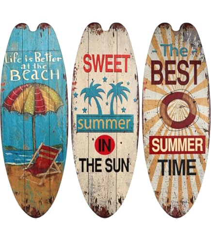 Mini planches de surf décoratif Waikiki Beach Honolulu - Décoration