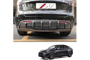 Ywooon Car Rear Bumper Spoiler Diffuser for Tesla Model Y, Rear Lower Lip Diffuser Protector Bumper Lip Spoiler Body Kit, Rear Bumper Protector Lip Durable and Stylish for Model Y, Matte Carbon