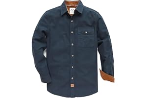 Dubinik® Flanellhemd Herren Kariert Flanellhemden Langarm Casual Button Down Freizeithemd Mit Brusttasche Normal Passform