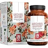WECHSELWUNDER - 500mg Yamswurzel mit 340mg Rotklee, Baldrian, Eisen, Vitamin B9 und B12 Kapseln hochdosiert - Meno Balance - 