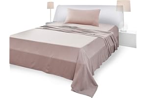 FARFALLAROSSA Lenzuola Una Piazza e Mezza Completo, Materiale 100% Puro Cotone, Lenzuola e 1 Federa da Letto, Biancheria da Letto Made In Italy, tortora