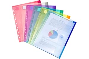 DJOIS TARIFOLD Fundas tipo sobre (12 unidades, tamaño A4, colores variados), Color Collection