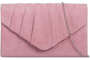 LeahWard Women's Suede Glitter Clutch Handbags Purse Wedding Bags Evening Handbags 308