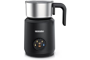 ‎ARENDO Arendo - Milchaufschäumer Induktion - Induktionsmilchaufschäumer elektrisch ohne Anbrennen – bis zu 400 ml - warmer und kalter Milchschaum – 4 Temperaturen – Milk Frother Kaffee Latte Cappuccino