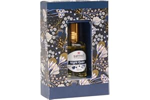 Olio profumato da donna Night Queen – Dolce note seducenti – Profumo di lunga durata – Olio di profumo da donna con applicatore roll-on – Senza alcool – Natural and Pure Perfume Oil – Sattva Ayurveda