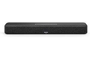 Denon Home Sound Bar 550 Barre de Son Compacte avec Dolby Atmos, DTS:X, HEOS Built-in, HDMI eARC, 4K Ultra HD, Dolby Vision, HDR10 - Noir