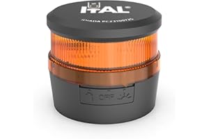 ITAL - Neoway - Luz de Emergencia V16 para Coche con Fijación Magnética - Baliza de Señalización Obligatoria en Caso de Peligro Homologada y con Geolocalización a Plataforma DGT 3.0