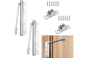 ALLESHELFER Door Closer, Automatic Door Closer, Door Closer Room Door, Door Closer for Garden Gates, Fly Screen, Door Closer Pack of 2, Door Closer Interior Door