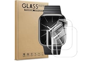 AOKUMA Apple Watch Series 9/8/7 41mm Verre Trempé, [Lot de 2] Verre Trempé Apple Watch 41mm Series 9/8/7 [0.26mm] [Extrêmement résistant aux rayures] [Haute définition][Facile à installer]