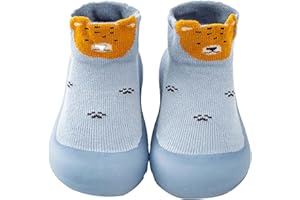 STOLPYZH Baby Girls Boys First Walking Shoes Anti Slip Slippers Socks Barefoot Shoes Toddler Infant Non Slip Sole Shoes Breathable