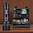 Rechargeable Flashlight Led | 15000 lumens Torch Light with XHP70.2 Chip | IP67 Waterproof & Zoomable Flashlight | Tactical Flashlight with 5 Lighting modes for Camping & Hiking with 5000 mAh Battery