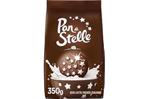 Pan di Stelle Biscotti Frollini con Cacao, Cioccolato e Latte Fresco Italiano, Colazione Ricca di Gusto, 350 g