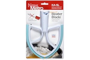 NEW METRO 5L Original Schlägelklinge, funktioniert mit den meisten KitchenAid 5 Qt Bowl-Lift-Mixern, Aqua
