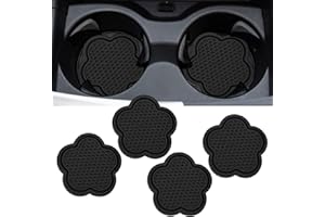 COLORICH ㅤ Colorich 4 Pcs Car Coasters Universal, Car Cup Holder Insert, Non-Slip Coasters Car Accessories, Car Essentials for Women and Men, Car Gadgets for Most Cars Trucks