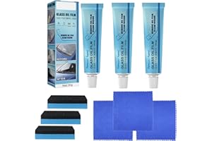 ‎HLJS Fleckenentferner Für Autoglas, 3Stück Autoscheibenreiniger, Scheibenreiniger, Glasölfilmentfernungspaste, Auto-Glas-Reiniger,Car Glass Oil Film Cleaner,Wasserfleckentferner Glas,Auto Reinigungspaste