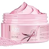 ANAiRUi Maschera viso argilla rosa, Maschera purificante, deterge, Ridurre i pori, riduzione macchie, rughe e pelle grassa, a