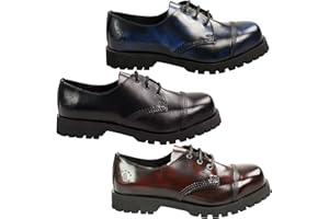 ORIGINAL ALPHA RANGERS Alpha Rangers 3-Loch Halbschuhe Stahlkappe Blau Rot Rub Off Schwarz Farbauswahl