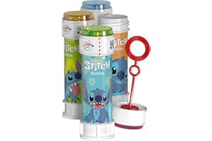 DULCOP - Bulle Stitch - Bolle di Sapone - 60 Ml - 047333 - Multicolore - Plastica - Licenza Ufficiale - Giocattolo per Bambini - Gioco all'aperto - A partire dai 3 anni