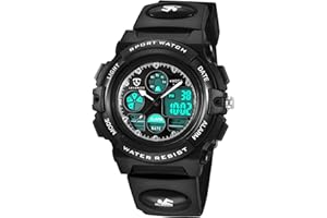 aswan watch Orologi, Orologi per bambini, Adolescenti Sport all'aria aperta Orologi digitali Orologi digitali multifunzione impermeabili con luci a LED e orologi da polso per bambini