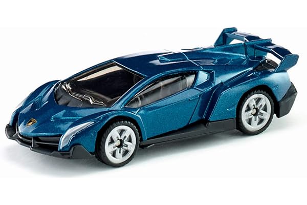 siku 1485 - Lamborghini Veneno, Métal/Plastique, Jouet pour enfantss, Gris fonce, Pneus en caoutchouc