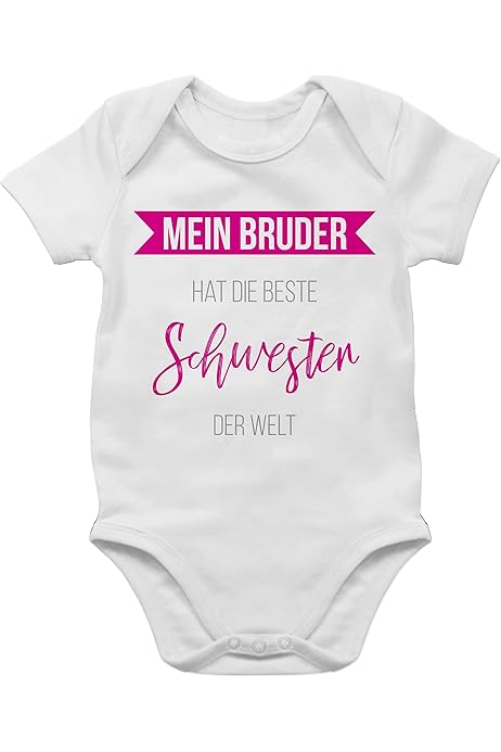 Shirtracer Baby Body Langarm - So Sieht Eine Coole Kleine Schwester Aus