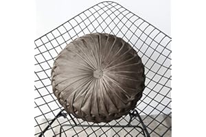 LIUNIAN Cuscino Rotondo Cuscino Decorativo Cuscino Pouf Cuscino Fatto a Mano Fiore Zucca Divano Letto Cuscino Auto Mat con Cuscino Inners 38 cm X 38 cm