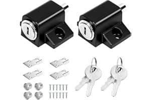BILIPLE Cerraduras de la Ventana,2 Piezas Cerradura de Seguridad para Ventanas Correderas Cerradura de Ventana para Puerta Corredera con Llave para Familia Escuela Oficina