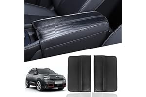 Ruiya Kompatibel mit Citroen C5 Aircross DS7 Crossback 2018-2023 Mittelarmlehne Abdeckung, Mittelkonsole Armlehnenbezug Armlehnen abdeckung C5 Aircross Zubehör Mittelkonsole Armlehne Box Cover