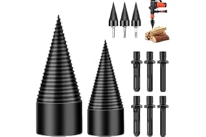 GLSAYZU Festberg Bohrer Holzspalter Original, Festberg Bohrer das Original, Festberg-Bohrer fur Spaltet Holz In Sekunden (32mm+42mm Bohrer)