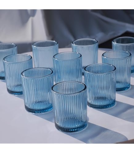 Teelichthalter Aus Glas Dunkelblau - Stilvoller Kerzenhalter Für Zuhause