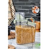 Vivart &Ouml;zel Tasarım 1.8 L Kapaklı Sıvı Toz Deterjan Saklama Kabı Banyo Organizer &Ccedil;ok Ama&ccedil;lı Saklama Kutusu Yeşil Tek Ebat