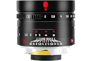 7ARTISANS 7 Artisans - Lente de enfoque humano clásico de 35 mm F2.0 de marco completo compatible con cámaras Leica M-Mount como Leica M-M Leica M240 Leica M3 Leica M6 Leica M7 Leica M8 Leica M9 Leica M9p Leica