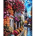 TULIP N TURTLE Enchanting Path Diy Acrylic Paint By Number Kit For Adults Kids Beginner Number Painting Kit Diy Canvas Painting By Number Wall Decoration Diy Painting Kit ,Multi-Coloured