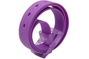 MEISHINE® 115 * 3.5cm Candy Colour Unisex Cintura in Silicone con Fibbia Plastica per Uomo Donna