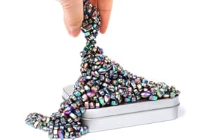 GAWENTINY Colorful Magnetic Stones for Chess Game,Rainbow Irregular Grains,Satisfying Magnet Rocks Desk Toys for Office and Fidget Toys for Adults