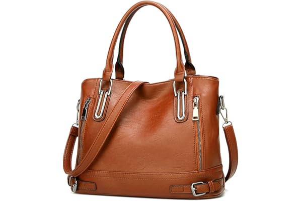 Sac à main bandouliere en Cuir PU pour Femme Messenger Hobo Sac Fourre Tout Grande capacité pour le Travail Shopping Party Voyage