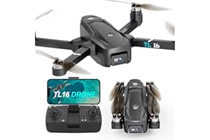 TOLATOYUS Drone with Camera Brushless Motor Adults Beginners Drones 2 Camera FPV RC Quadcopter Foldable Electric Adjustable 1080P Control App 3D Flip 3D Flip Easy to Fly Toy