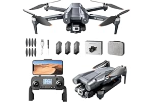 GLETO GPS Drone con Telecamera 4K Droni per Principianti e Adulti 5G WIFI FPV RC Quadcopterper, Ritorno Auto GPS, Telecamera ESC da 150°, 3 batterie 60 Mins di Volo, Brushless Motore, Seguimi