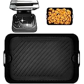 GINOYA Air Fryer Liners for Ninja AG551UK AG551UKCP, Air Fryer Silicone Accessories for Ninja Foodi MAX Health Grill & Air Fr