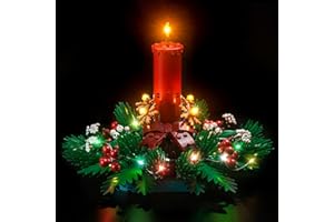 LocoLee Licht-kit Kompatibel mit Lego 40743 Weihnachtsgesteck, Nur Lichter - Kein Modell, Beleuchtung Set Compatible with Lego Christmas Table Decoration 40743