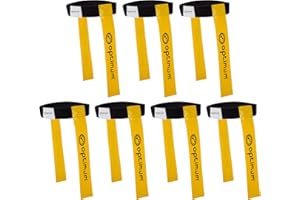 OPTIMUM Touch Rugby Tackle Tag Belt e 2 Bandiere (Confezione da 7) -Rosso Unisex Adulto