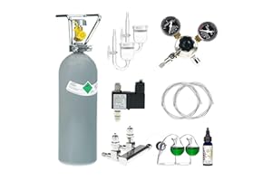 Guemmer products CO2 Anlage Aquarium Komplett-Set Ultimate Duo mit 2kg Mehrwegflasche für 2 Aquarien, gefüllt, NEU - Verschiedene Varianten beachten