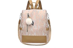 ZanWise Bolso Mochila Mujer Casual Antirrobo Impermeable Ideal Viaje Cabina con Tejido Oxford Bolsos Mochilas Escolar Juvenil Diseño Flores Regalos Originales para Mujer
