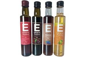 ESENCIA ANDALUSÍ Vinagre 250 ml Ver Variedades ( Balsámico, Envejecido, Frambuesa y Blanco) Producto de Jaén (Frambuesa, 1 Unidad)
