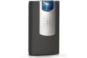 HEIDEMANN Funkempfänger Set HX Flashlight - Erweiterbare Klingel - mit optischem Blitzsignal- Funk Klingel Empfänger - HX Türklingel - schwarz