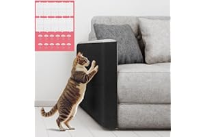 alophoty Griffoir Chat Canapé Noir - 200x40cm Protection Canape Chat Anti Griffe, Durables, Adapté aux Chats, Facile à Installer pour Les Propriétaires de Chats