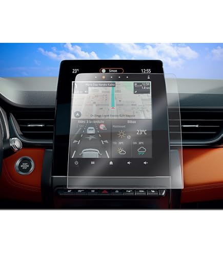 Film Protection Écran Navigation Renault Kadjar 2019-2024 - Protecteur PET 4H Anti-Rayures 7 Pouces Transparent