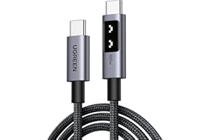 UGREEN Uno Câble USB C vers USB C PD 100W 20V 5A Charge Rapide en Nylon Compatible avec MacBook iPad iPhone 17 Pro Max Air 16 Galaxy S25 Plus Ultra S24 S23 A55 A35 A15 Steam Deck PS5 Manette (1M)