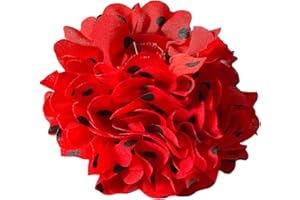 La Senorita Fleur Flamenco Rouge Pois Noir pour Filles/Enfants pour Cheveux