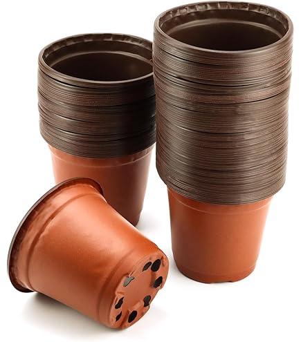 50 Pots De Pépinière Carrés 5,5 Cm - Pour Semis, Boutures Et Transplantation